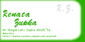 renata zupka business card